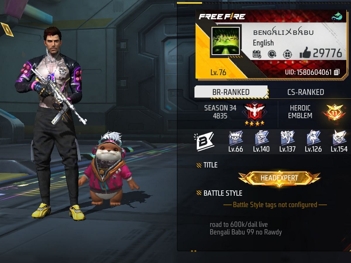 ID de Free Fire, estadísticas, rango, gremio y más de Bengali Babu 99 id-de-free-fire-estadisticas-rango-gremio-y-mas-de-bengali-babu-99